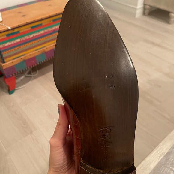 Vintage Romano Martegani Lace Up Alligator Shoes - Picture 10 of 13